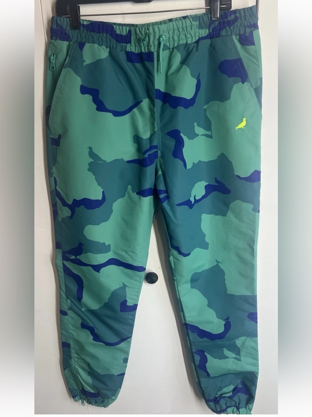 Staple Pigeon Windbreaker Track Pants Men's Large Green Camo Active Jogger New
